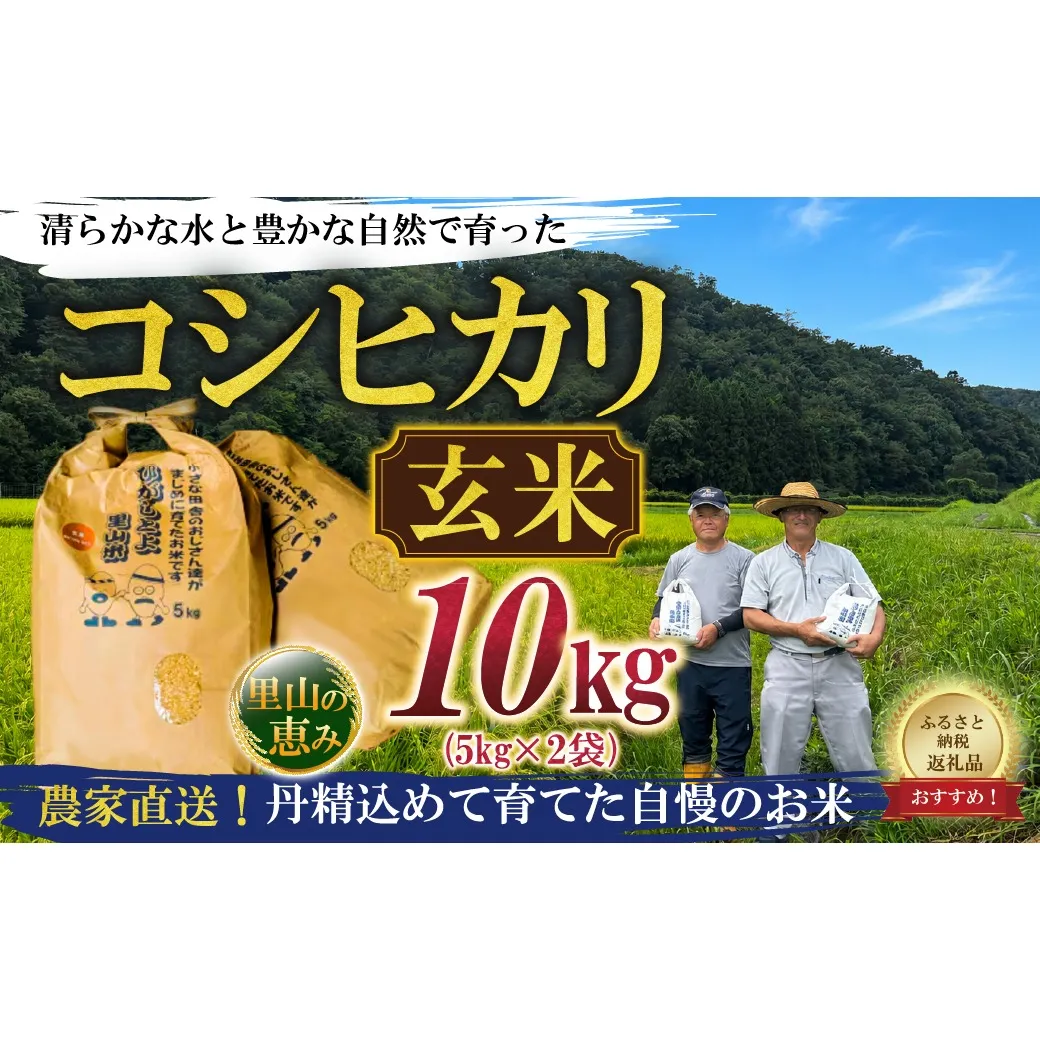 【令和8年産】ひがしとよ里山米 玄米10kg(5kg×2袋)【数量限定先行予約受付】
