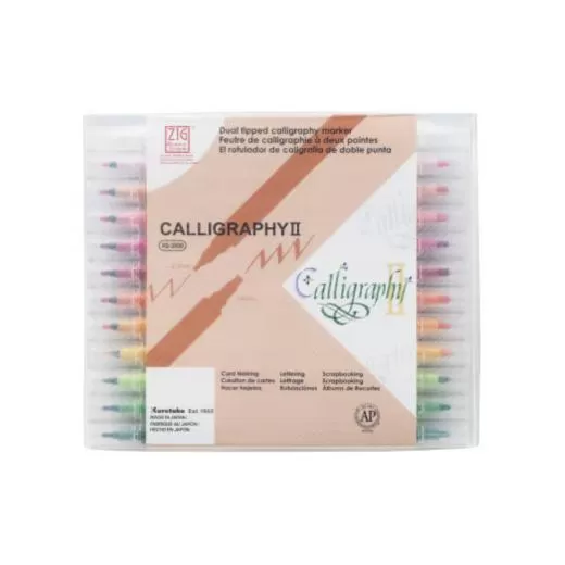 ZIG メモリーシステム カリグラフィー2 24色セット(MS-3500/24V)