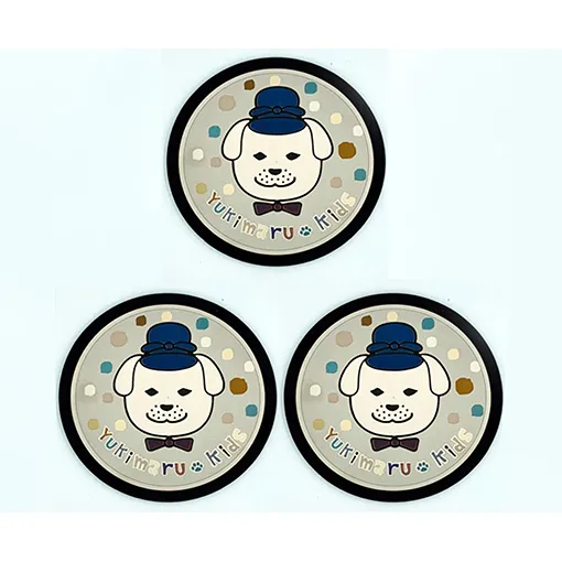 チタン製デザインプレート『雪丸』　３枚組 雑貨 日用品 