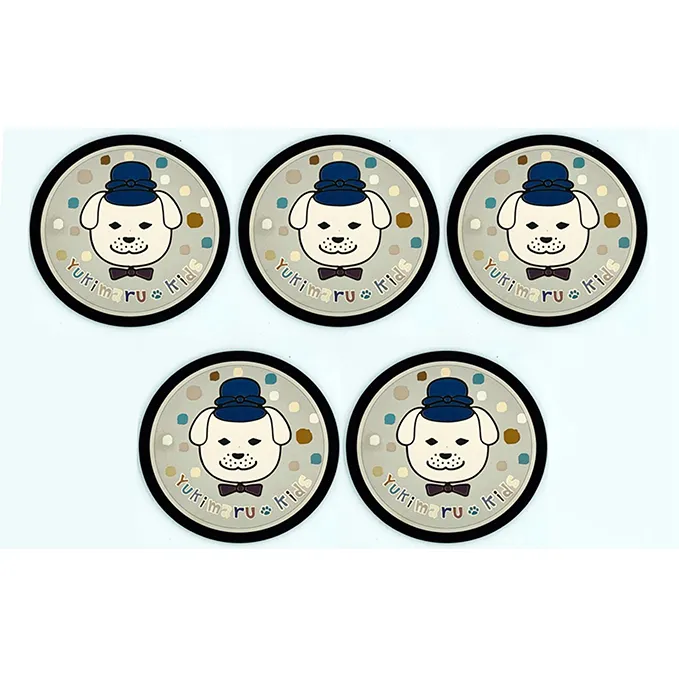 チタン製デザインプレート『雪丸』　５枚組 雑貨 日用品 