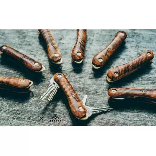 【FEDECA×SKYWOOD】　キーオーガナイザー　杉杢　コラボ商品