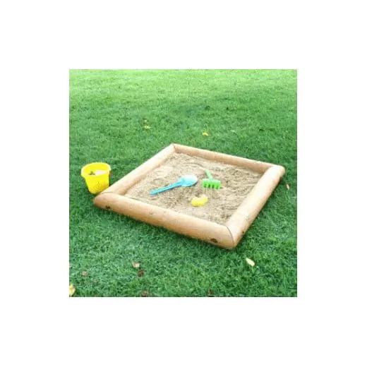 木製 砂場枠【小】100cm×100cm 防腐処理済 国産材 環境配慮 外遊び 屋外 アスレチック 遊具 公園 【色：無塗装、カーキ、ブラウンから選択】 奈良県 下北山村