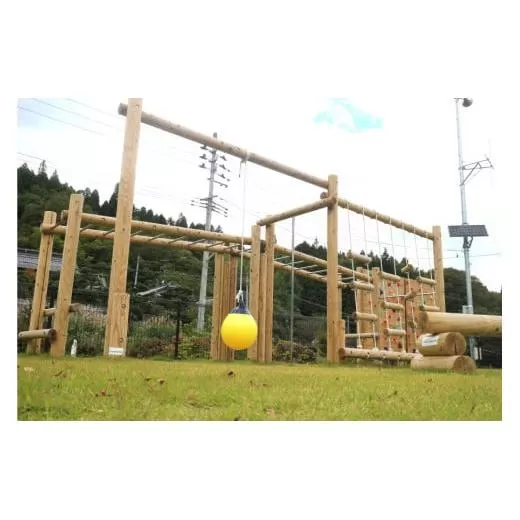 木製 ウッドランドスペシャル 防腐加工済 国産材 環境配慮 外遊び 屋外 アスレチック 遊具 公園 奈良県 下北山村