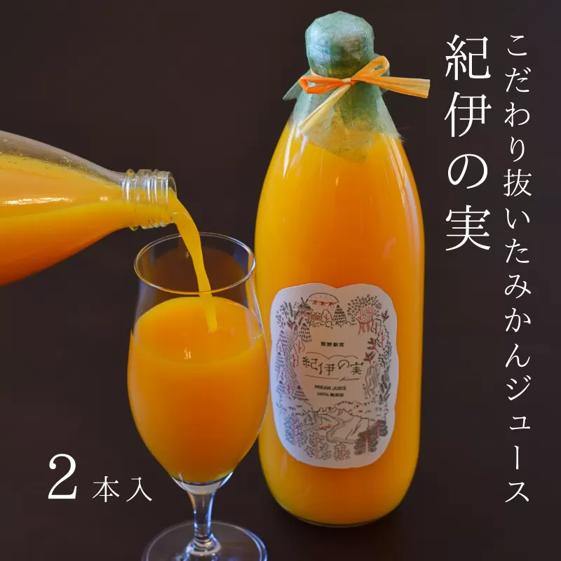 温州みかんジュース(紀伊の実) 2本セット