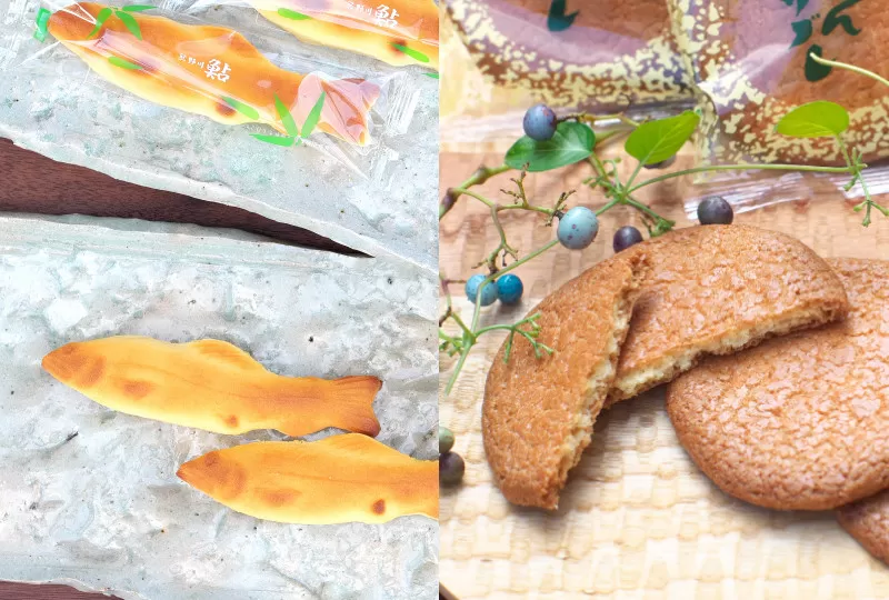 鮎8個・みかんサブレ9枚 詰め合わせセット　クッキー サブレ 焼き菓子 菓子 お菓子 餡 ギフト【fks107A】