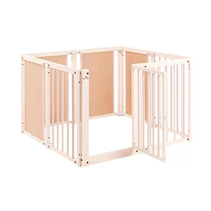 ペット用木製サークル『ペットサークル F 80 XL(ホワイト色)』【KR9】