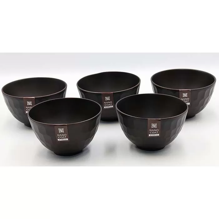 ◇ボコボコ椀　DBR（S）　5個入り［TN217］