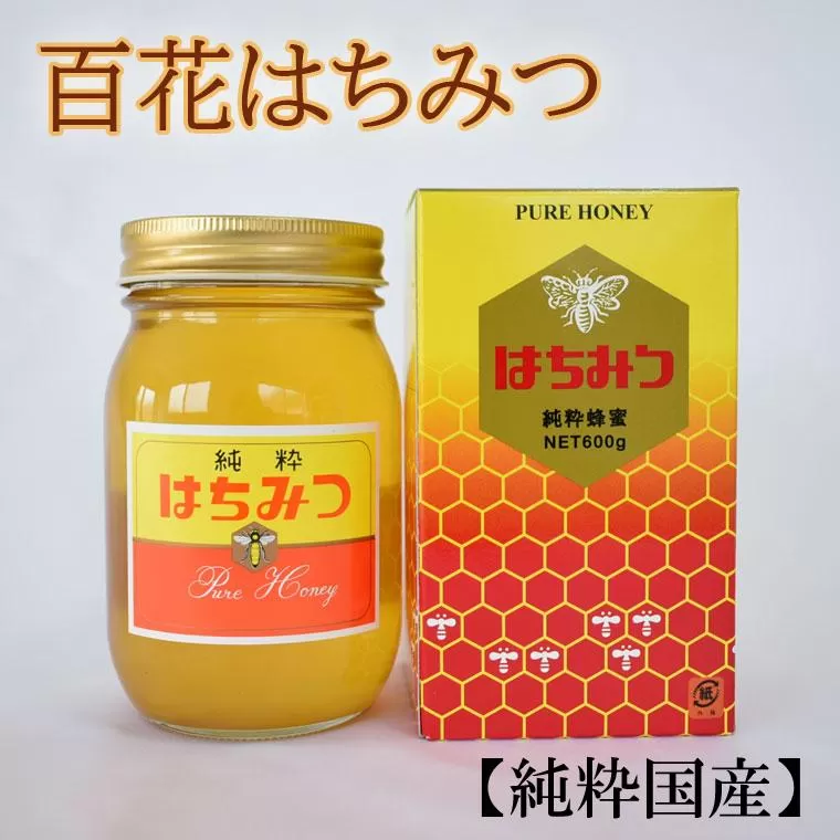 ［純粋国産］和歌山県産百花はちみつ600g★2025年7月下旬発送［TM56］
