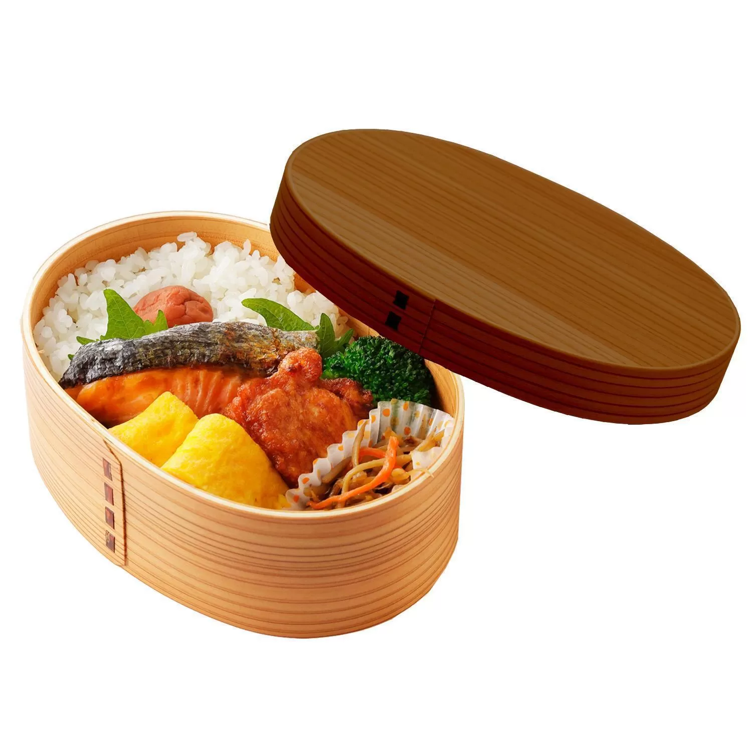 【マロンブラウン】曲げわっぱ 弁当箱 一段 カラー 紀州漆器 伝統工芸