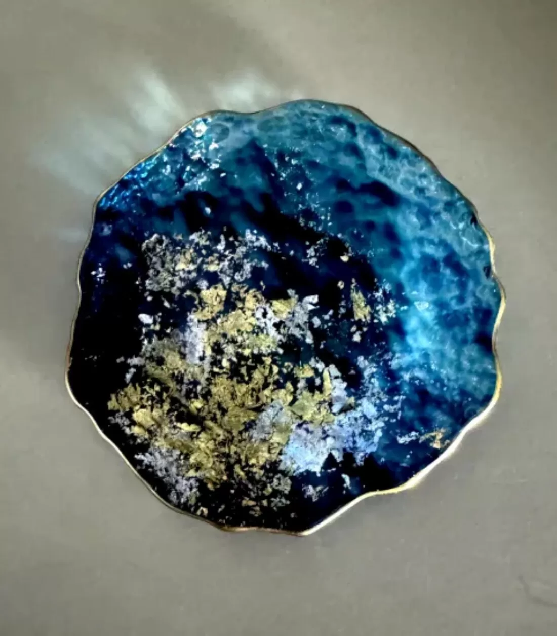 豆皿 口金ロック グラデーションブルー ［NF162］