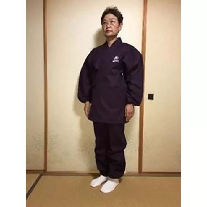 作務衣（冬用）【紫・LLサイズ】