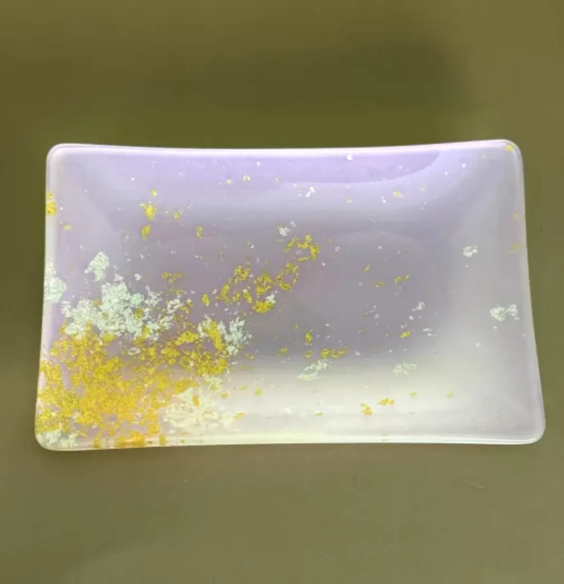 角小皿 FATA  パープル（金箔） ［NF128］