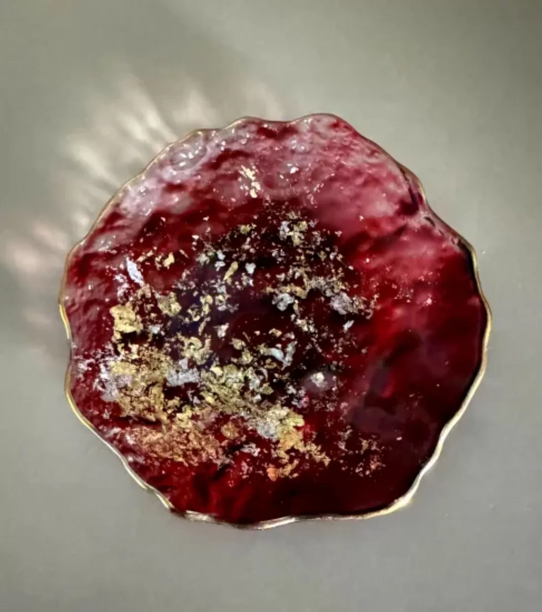 豆皿 口金ロック グラデーションレッド ［NF163］