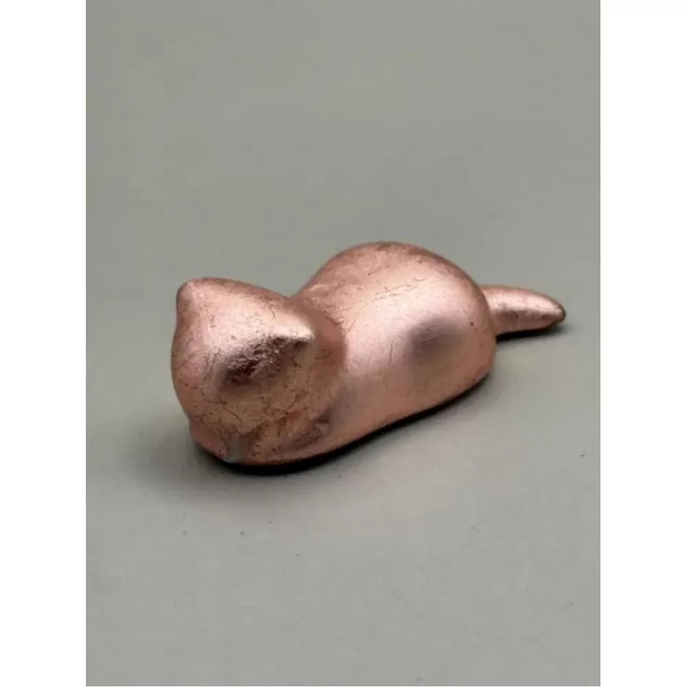 箸置き 猫 箔貼り銅［NF236］