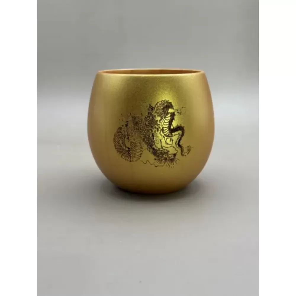 コーヒーカップ 金龍・銀龍  2個セット（桐箱入り）［NF116］