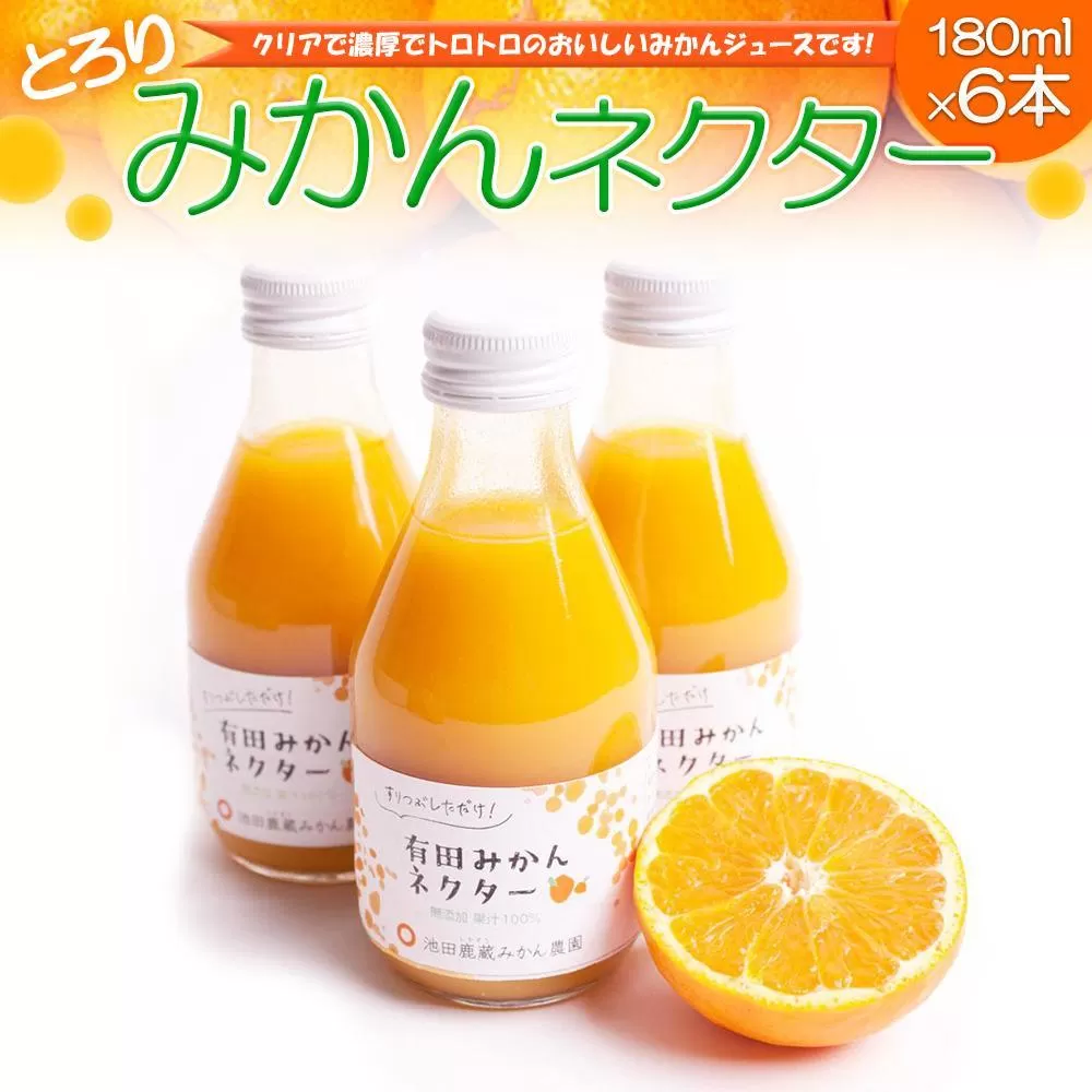 とろり みかんネクター 180ml×6本［IKE231］
