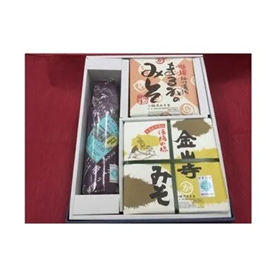 T6022_金山寺みそ淡赤みそ醤油セット