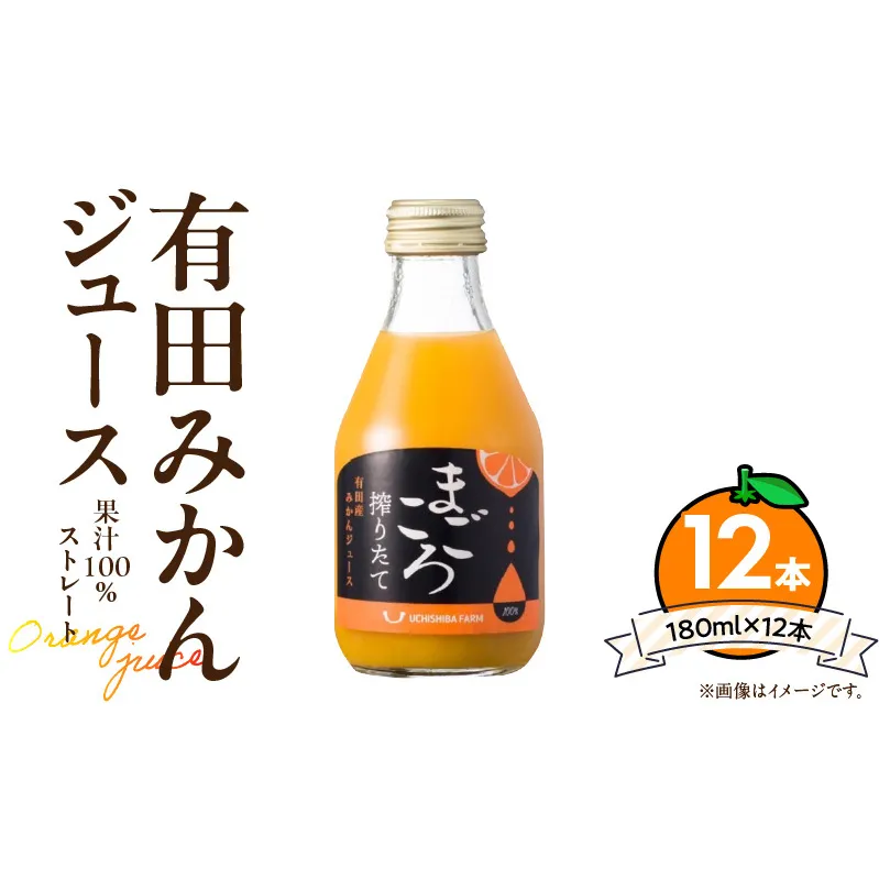 ZE6463_有田みかんジュース100％ 180ml×12本
