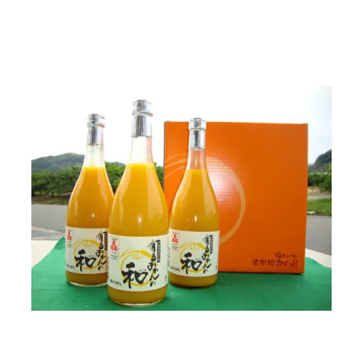 ZY6115n_果樹園紀の国 有田みかんの和　７２０ｍｌ×３本入