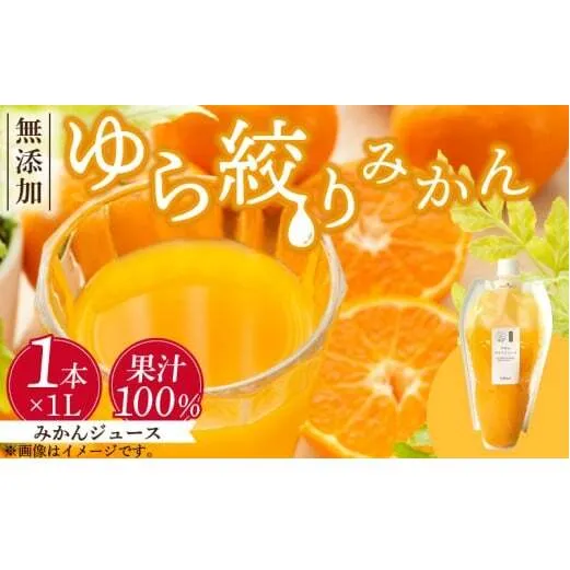 DG6005n_みかんジュース 1L「ゆら絞りみかん 無添加」