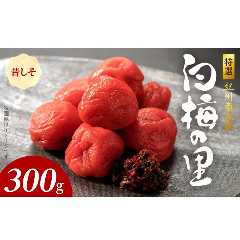 SF1014_特選紀州南高梅「白梅の里」昔しそ　300ｇ