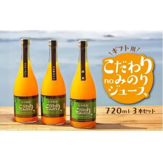 ZS6015-GFTn_【ギフト用】主井農園　こだわりnoみのりジュース 720ml 3本セット
