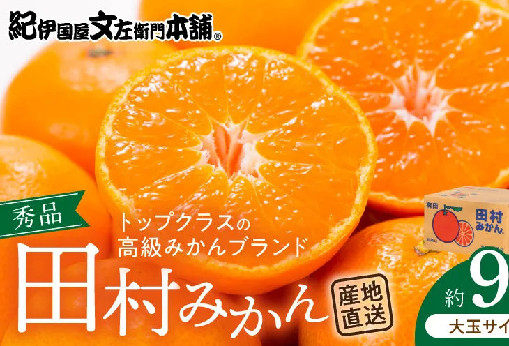 V7472_【2026年先行予約】田村みかん／9kg秀品【大玉サイズ】