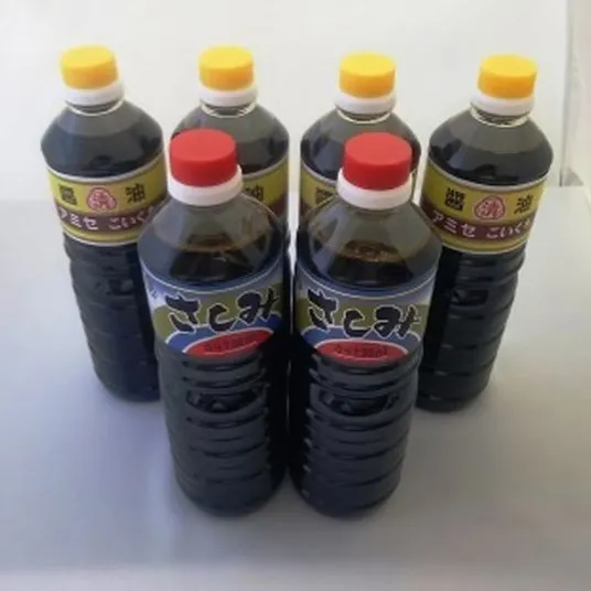 A6014n_こい口醤油 1L×4本 さしみ用かけ醤油 1L×2本セット【しょうゆ 濃口醤油 こいくち 刺身 さしみ】