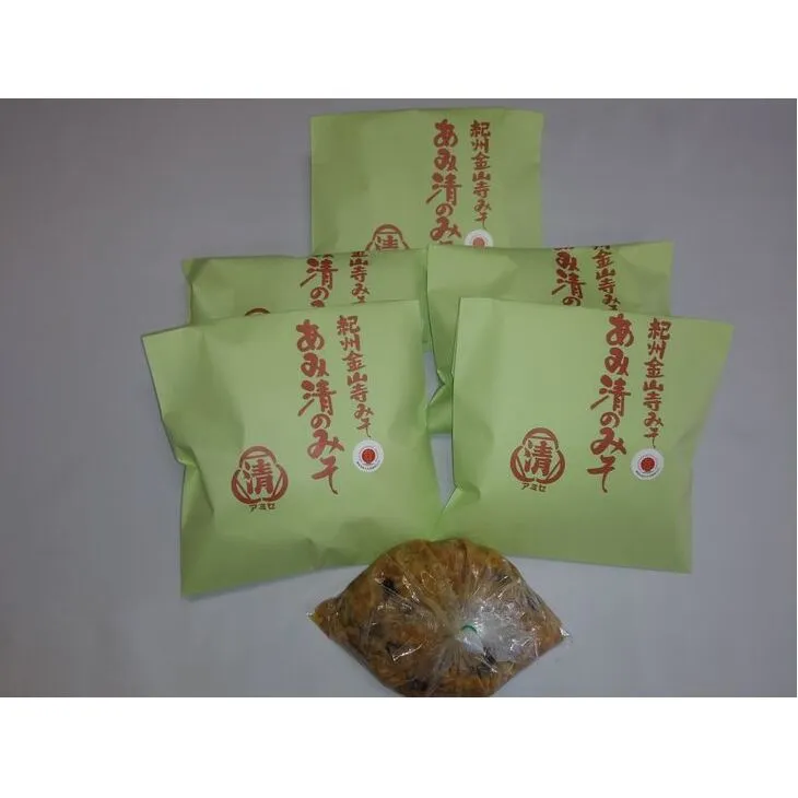 A6016_紀州 金山寺みそ 463g×6個 セット 家庭用 簡易包装【金山寺みそ 径山寺味噌 おかず味噌 国産】