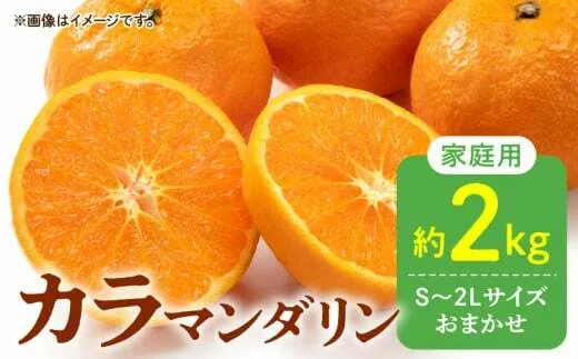 DZ6102_【2026年先行予約】ご家庭用 カラマンダリン なつみ 春のみかん 和歌山 有田 S～2Lサイズ 大きさお任せ 約2kg