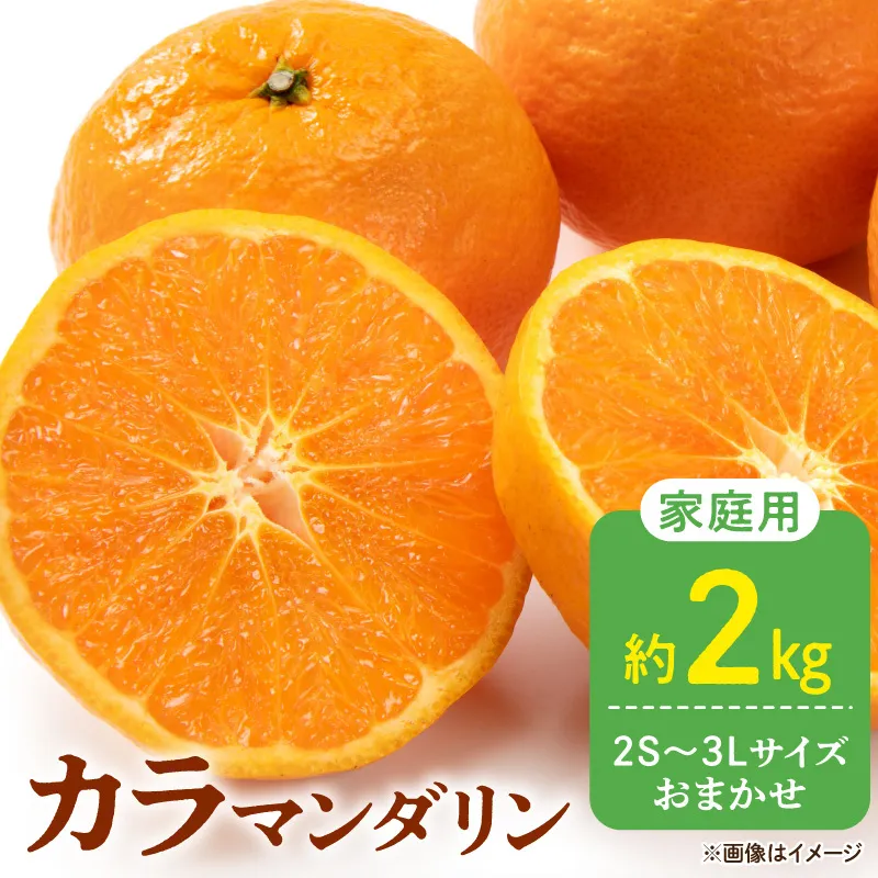 DZ6223_訳あり 家庭用 カラマンダリン なつみ 和歌山 有田  2S～3Lサイズ混合 2kg