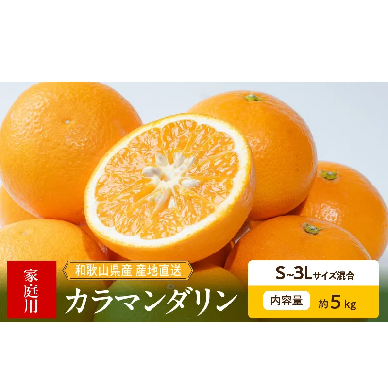 ZE6503_【2026年先行予約】和歌山県産　カラマンダリン　5kg　家庭用
