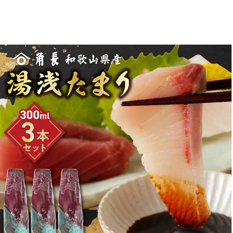 ZC6021_角長 湯浅たまり（300ml×3本）