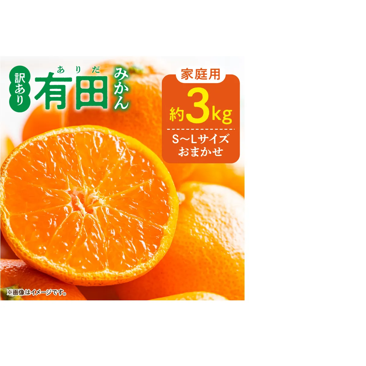 DZ6203_11_【2026年11月発送】ご家庭用 有田みかん 和歌山県産  S～Lサイズ 大きさお任せ 約3kg