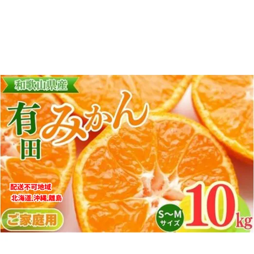 【ご家庭用】和歌山有田みかん約10kg(S、Mサイズ)【美浜町】 ※北海道・沖縄・離島への配送不可 ※2025年11月上旬~2026年1月下旬頃に順次発送予定
