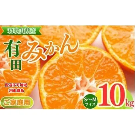 【ご家庭用】和歌山有田みかん約10kg(S、Mサイズ)【美浜町】