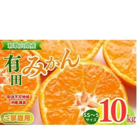 【ご家庭用】和歌山有田みかん約10kg(SS、Sサイズ)【美浜町】※2025年11月上旬～2026年1月下旬頃に順次発送予定