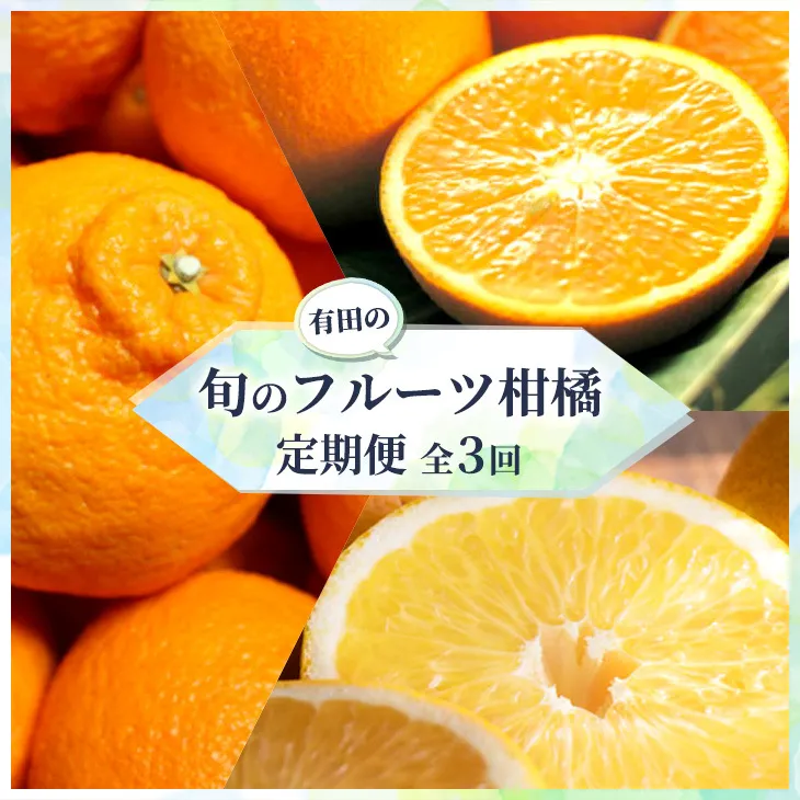 【定期便】有田の人気の旬のフルーツ柑橘定期便全3回
※着日指定不可
※2023年2月上旬頃より順次発送予定