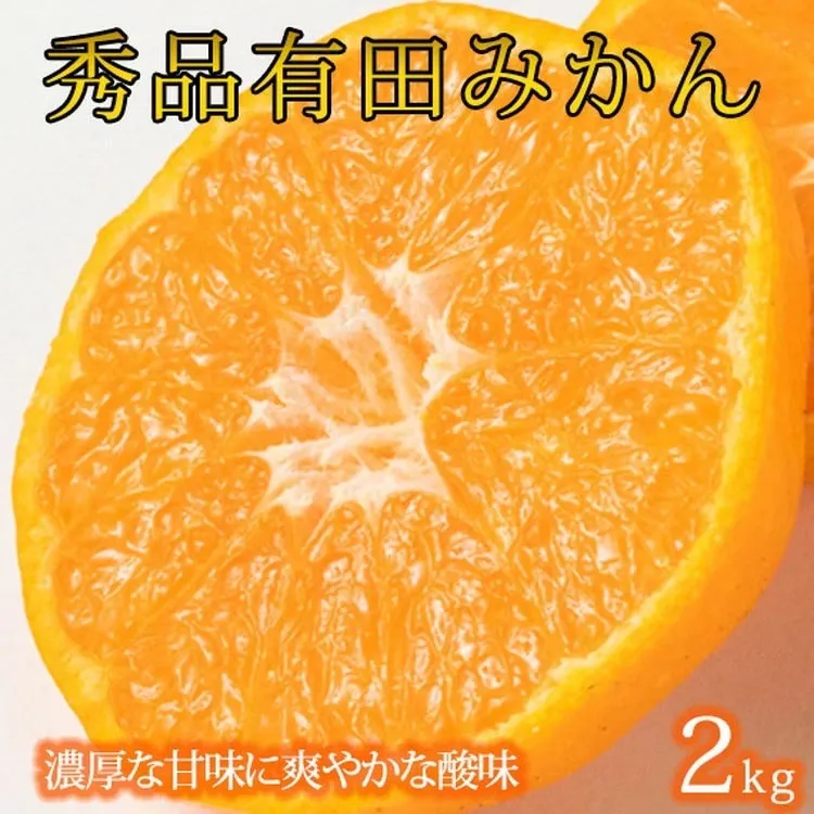 秀品 有田みかん 2kg 2S～Lサイズのいずれか◇ ※2025年11月下旬〜2026年1月下旬頃に順次発送予定 ふるさと納税 みかん
