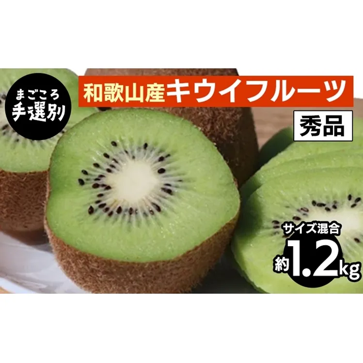 【まごころ手選別】和歌山産　キウイフルーツ　約1.2kg(サイズ混合)　秀品 ※2026年1月下旬～3月中旬頃に順次発送予定