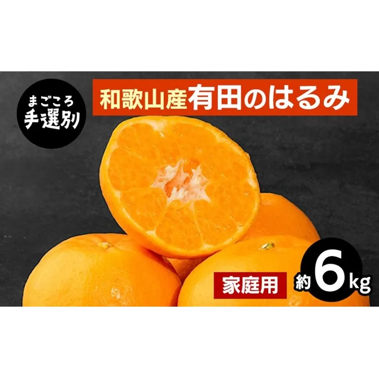 【まごころ手選別】和歌山産有田のはるみ　約6kg(家庭用) ※2026年1月下旬～2月下旬頃より順次発送予定