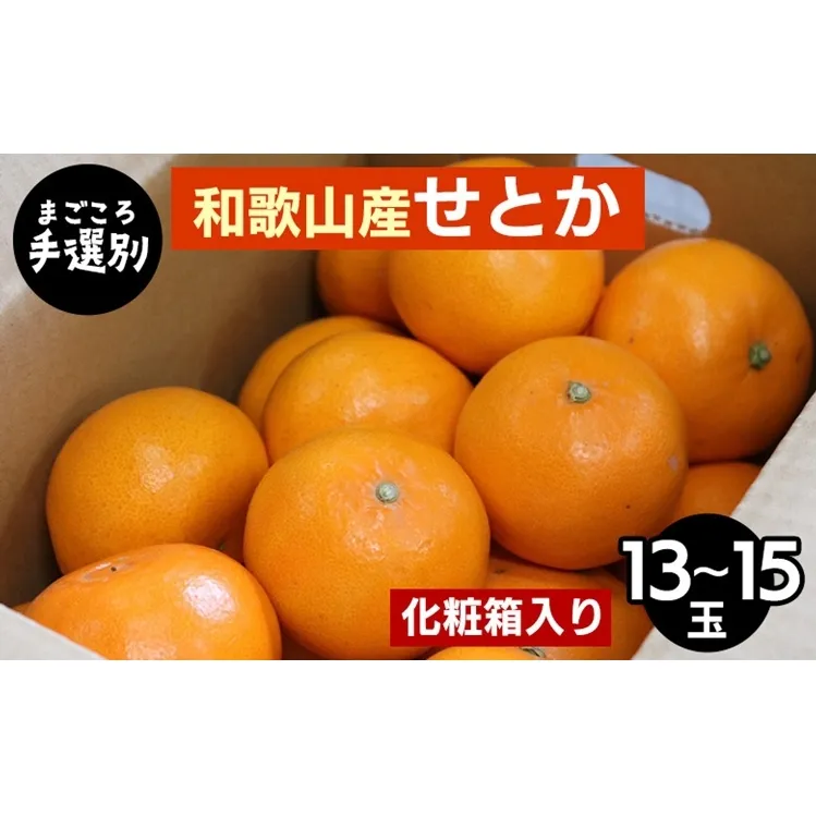 【まごころ手選別】和歌山産　せとか　化粧箱入り　(13～15玉) ※2026年2月下旬～4月中旬頃より順次発送予定