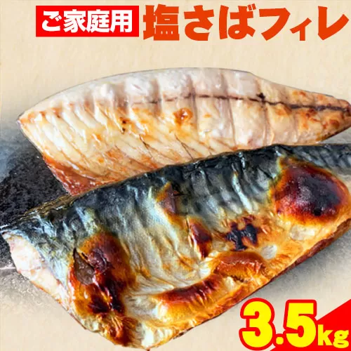 ご家庭用 塩さばフィレ3.5kg  株式会社魚鶴商店《30日以内に出荷予定(土日祝除く)》 和歌山県 日高町 さば 塩サバ 鯖