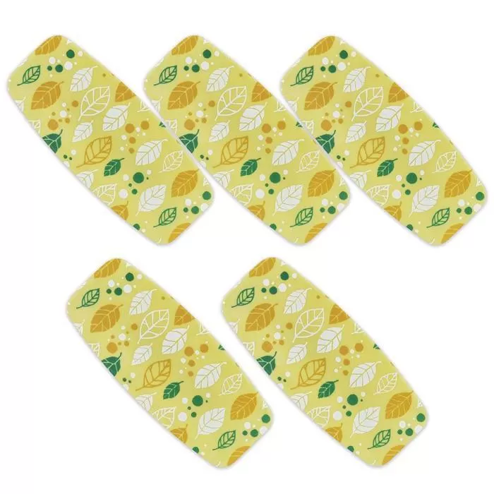 友禅和紙おしぼりトレー 5枚セット オータムリーフ イエロー タツクラフト 【Tk40】