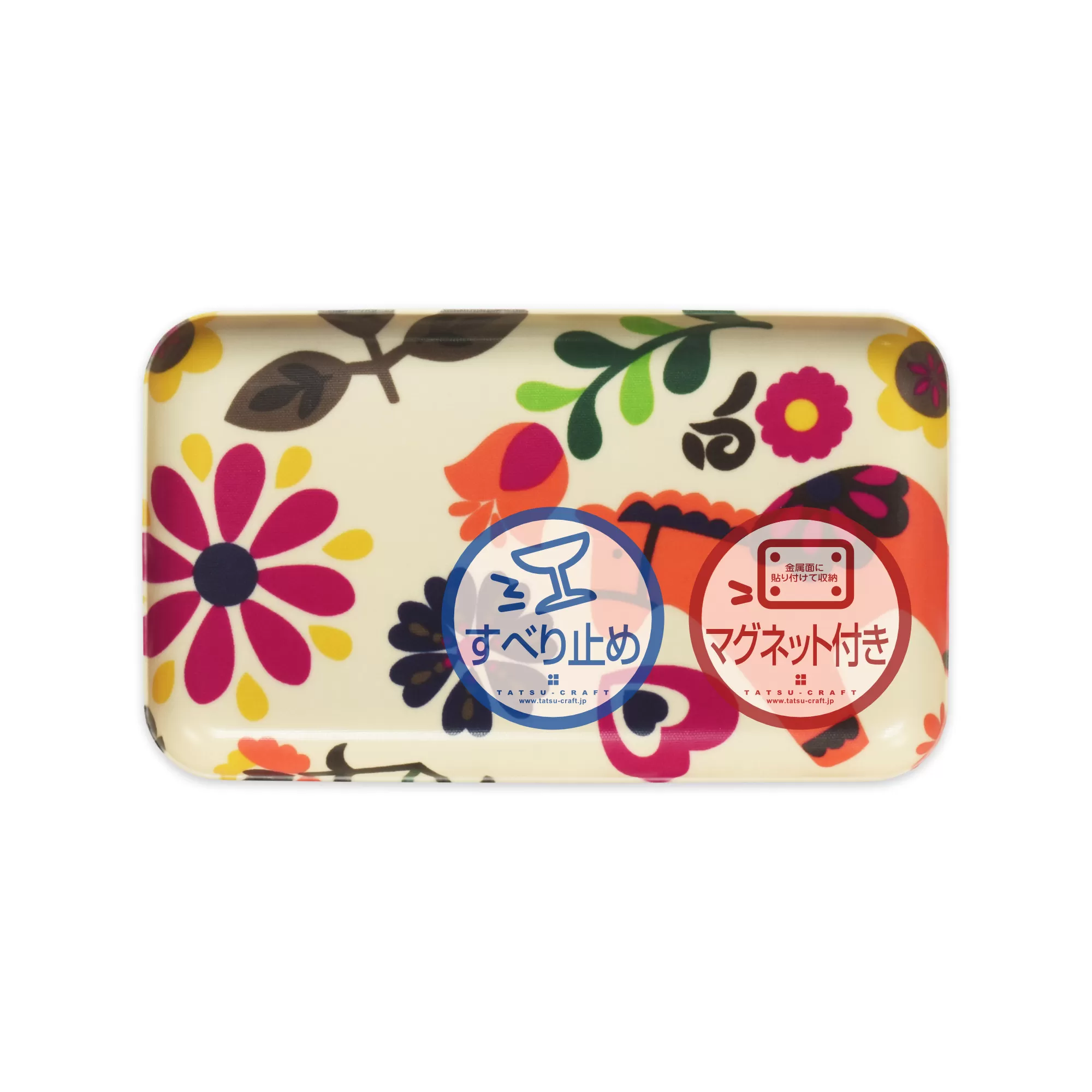 TATSU-CRAFT マグネットトレー SS 21.5cm ポルカ すべり止め付き ［Tk1060］