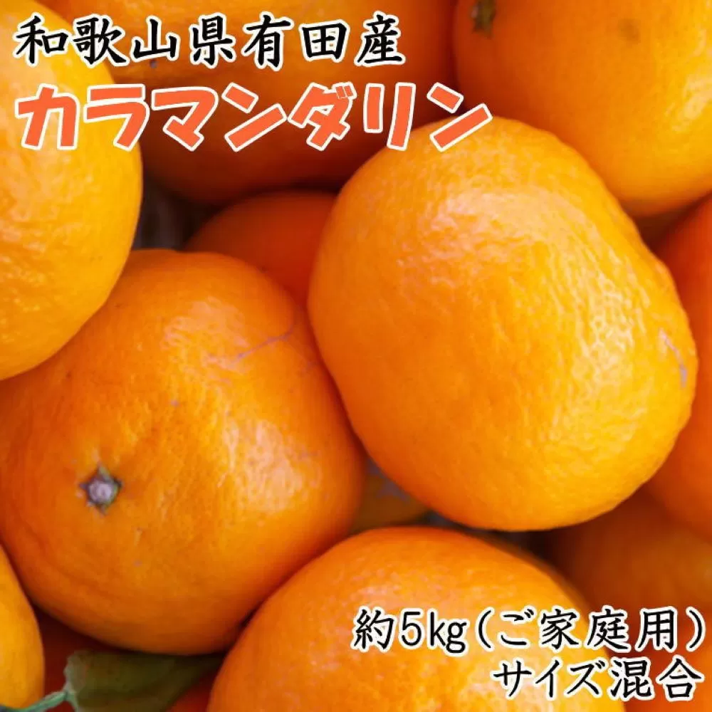 【2026年4月より順次発送】 和歌山有田産カラマンダリン約5kg サイズ混合 ご家庭用 【春みかん】先行予約  ［TM208］