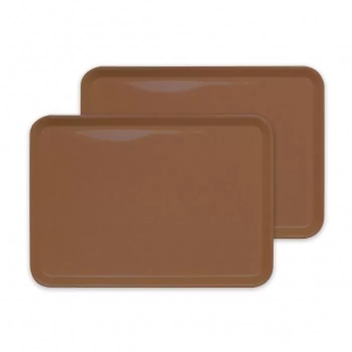 カラフルピノトレー M 33cmブラウン 2枚組 タツクラフト 【Tk54】