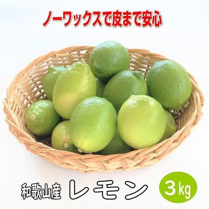和歌山産レモン/グリーンレモン 3kg ［国産レモン］