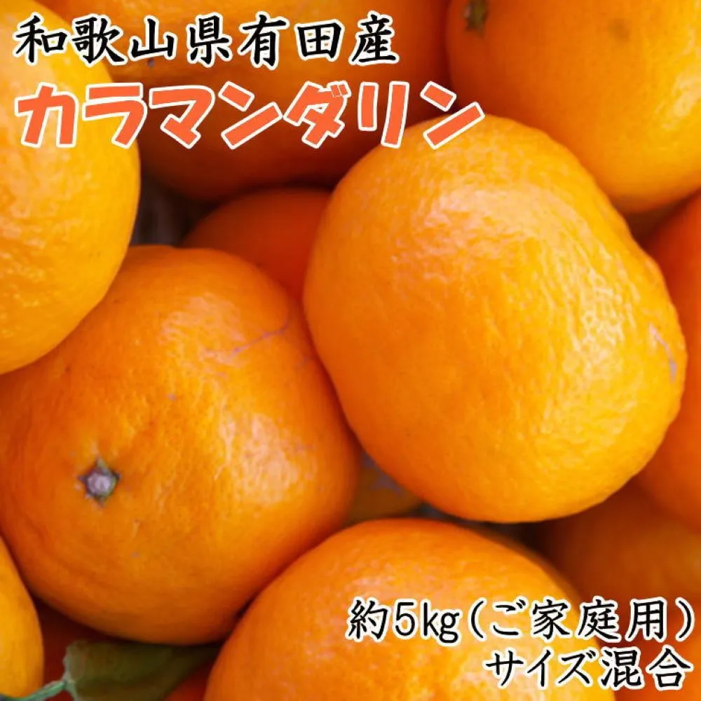 【2027年4月より順次発送】 和歌山有田産カラマンダリン約5kg サイズ混合 ご家庭用 【春みかん】先行予約  ［TM208w］