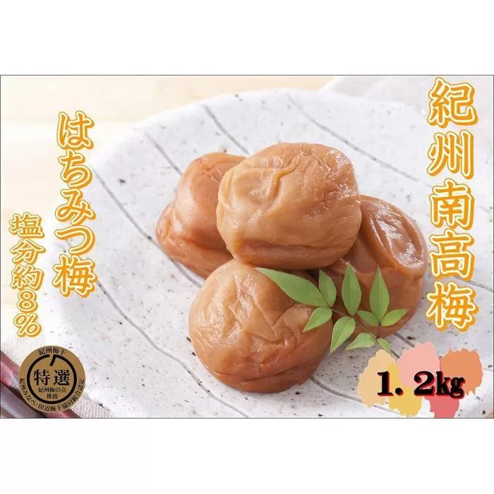 【家庭用】紀州南高梅　はちみつ梅　1.2kg